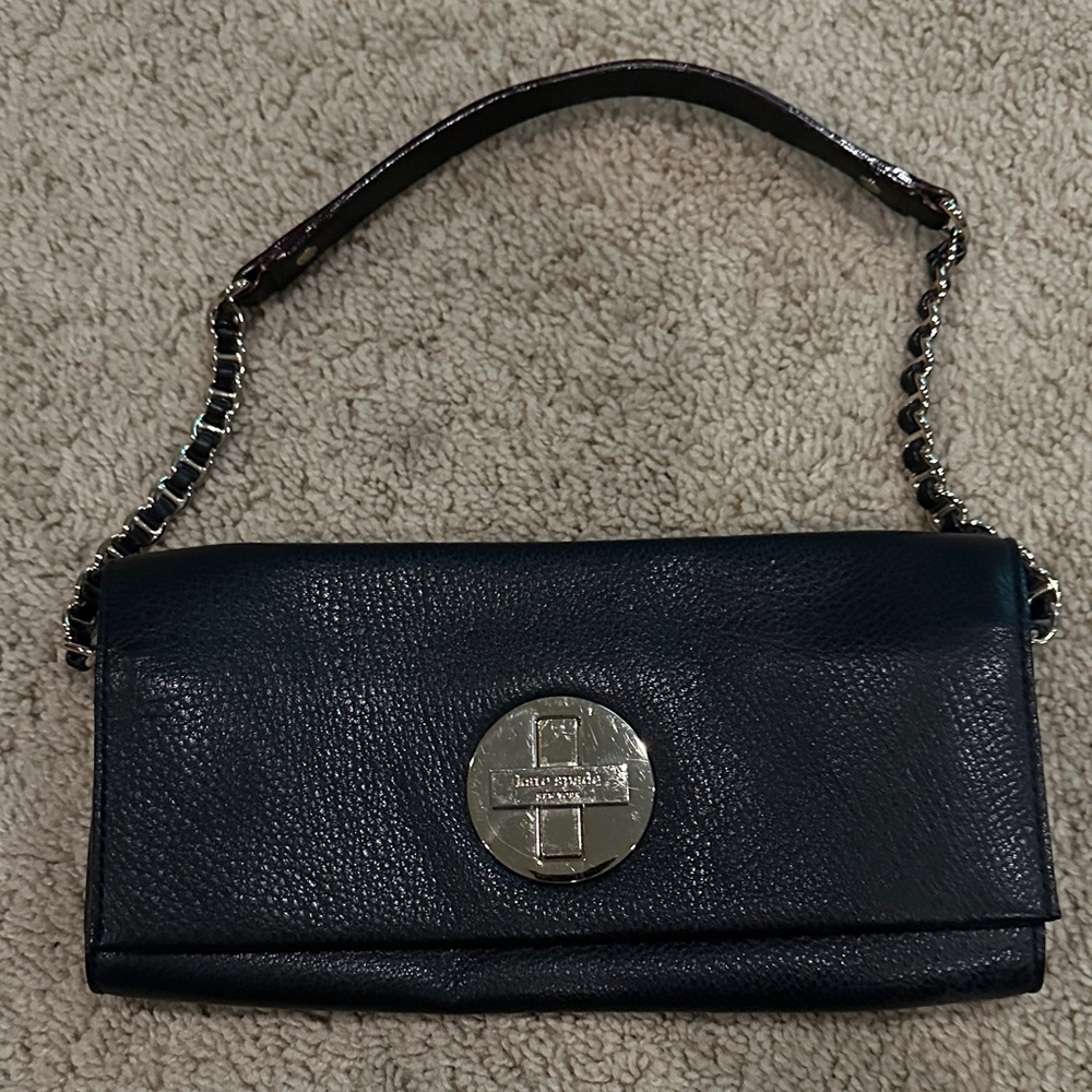 Kate Spade Black Leather Shoulder Bag